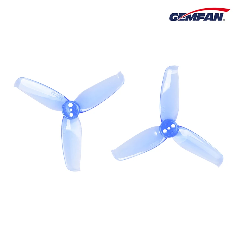 4Pairs Gemfan Flash 2540 2.5X4X3 2.5inch 3-Blade Propeller 1.5mm for RC FPV Freestyle Toothpick Cinewhoop Ducted Drones - купить по