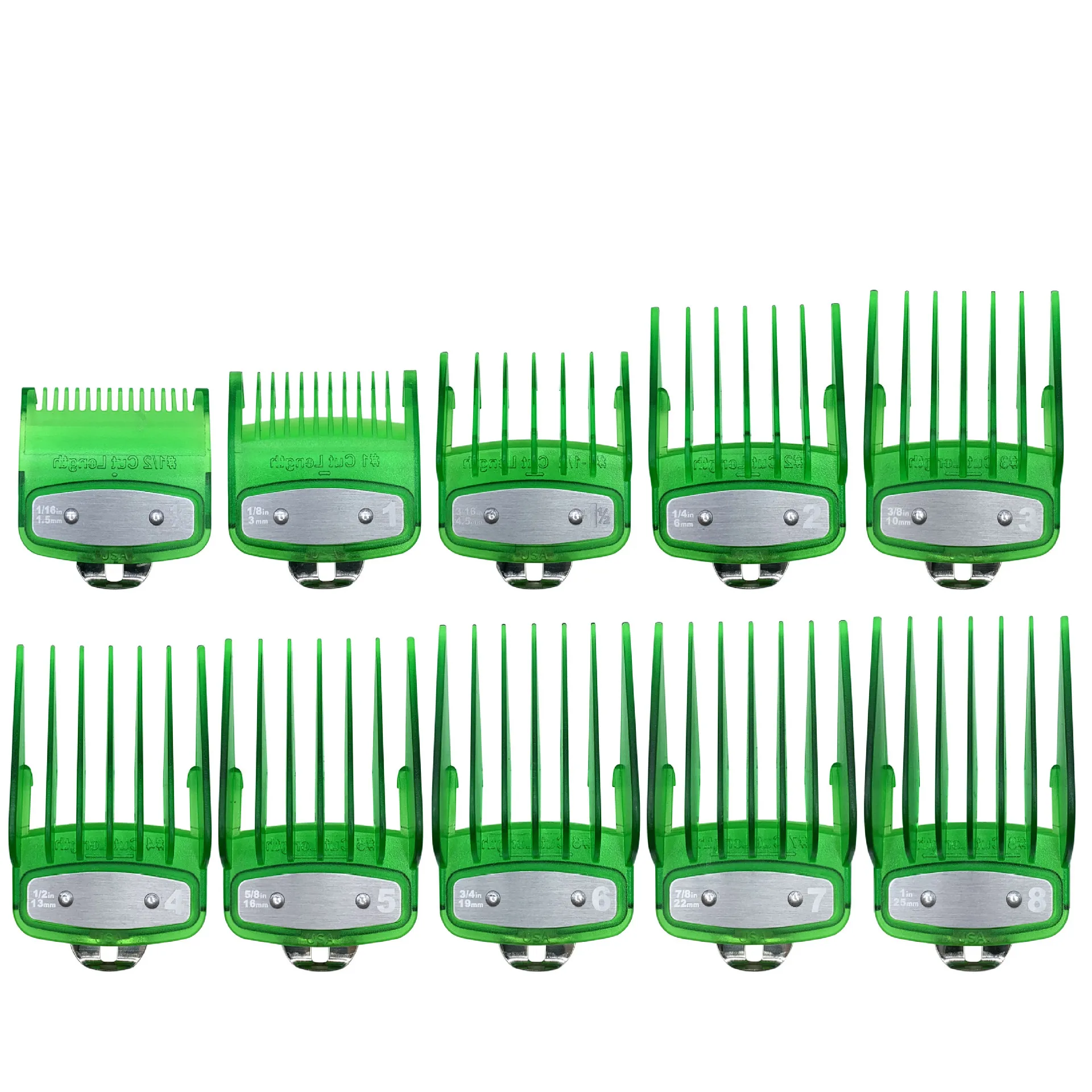 10Pcs Universal Transparent Hair Clipper Guards For Wahl Cli