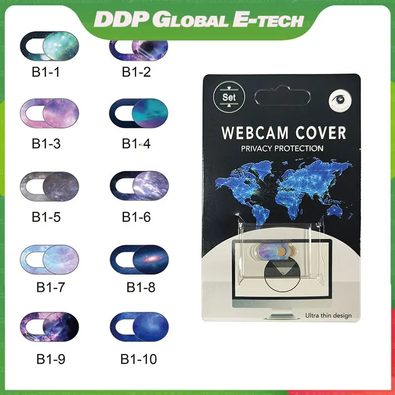 

Consumer Electronics Tablet Privacy Sticker Portable Mini Elliptical Privacy Cover Abs Creative Webcam Cover Office Accessories