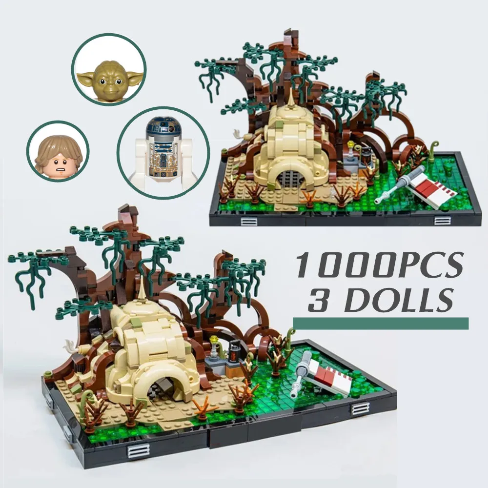 

Disney Stars Yoda Space Wars Dagobah Jedi Training Fit 75330 Designer Building Bricks Block Toys Gift Kid Boys Set