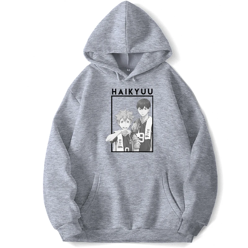 

Ics Anime Karasuno Hooded Sweatshirts Hoodies Pullovers Men Jumper Trapstar Pocket Autumn Korean Style