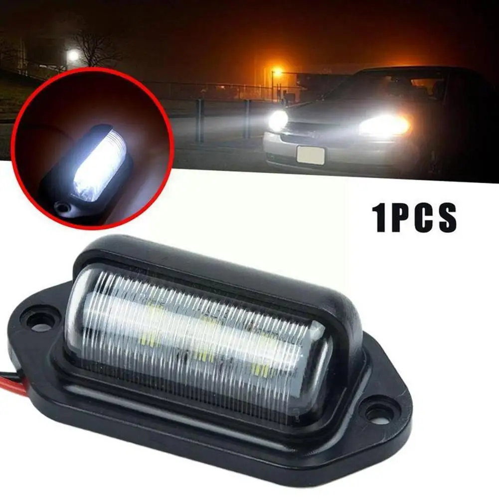 

Super Bright 4 LED License Plate Light For 12V-24V Motorcycles C0C9