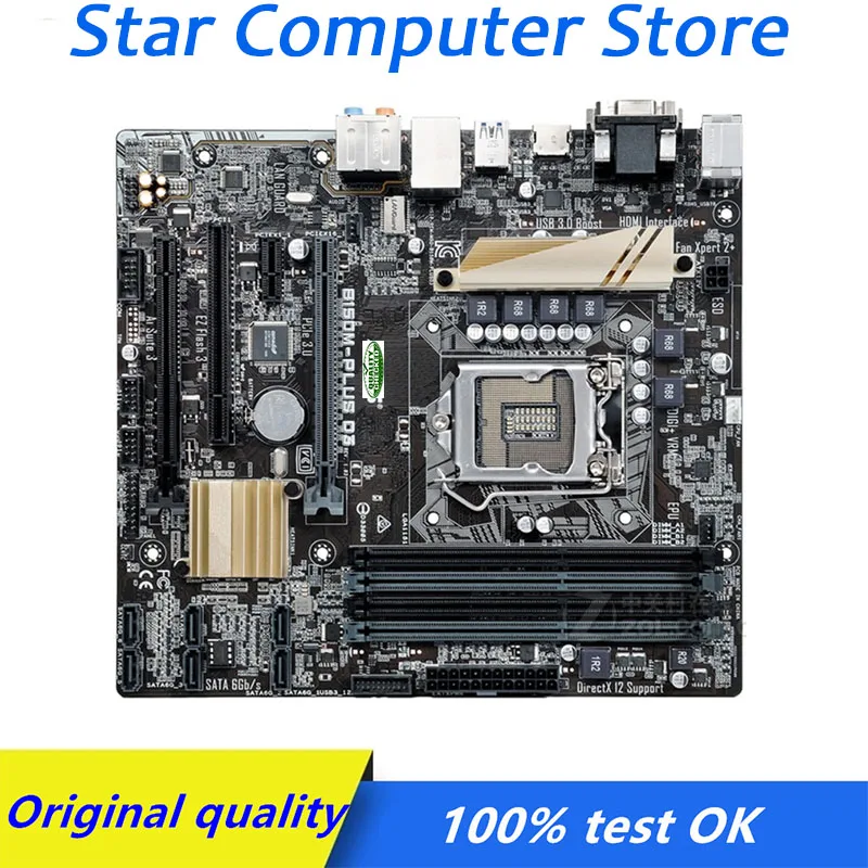 

Для ASUS B150M-PLUS D3 B150 B150M LGA 1151 ATX материнская плата DDR3 компьютер USB3.0 SATA3 настольная материнская плата Б/у
