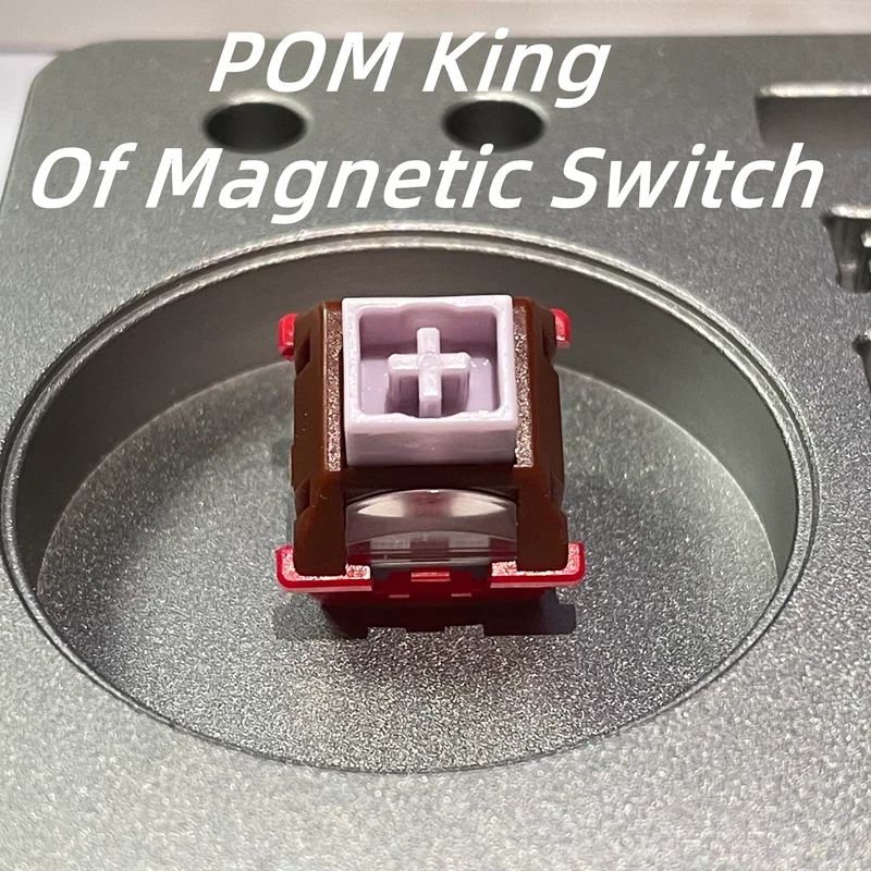 Фото Магнитный переключатель TTC POM King of Magnetic Switch HIFI Thocky, полностью из POM-пластика, линейный, суперплавный, с тонкой смазкой, настраиваемый магнитный переключатель для клавиатуры №1