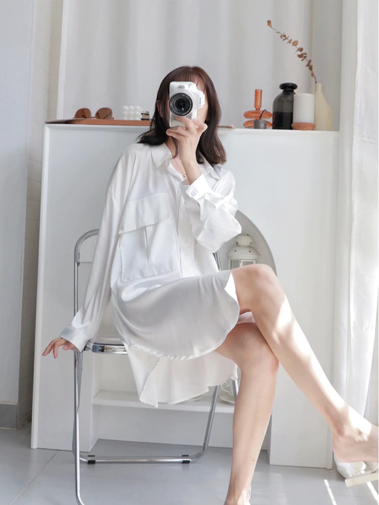 Новинка 2023 одежда для сна Женская Осенняя Пижама ночная рубашка летняя Домашняя