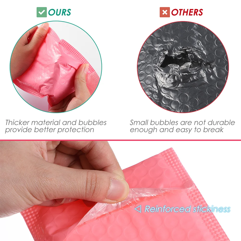 

60pcs Bubble Envelopes Mailers Cards Packaging Bags Sealing Shipping Bags