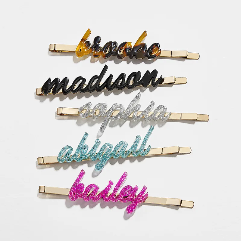 

Women Acrylic Cindy Color Hair Clip Pin Hairpin Acco