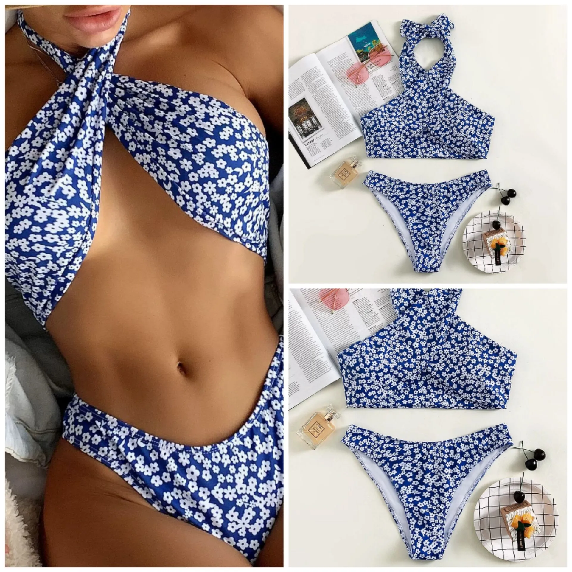 Sexy Bikini Set Women Swimsuit Print Bikini Ladies Swimsuit Beach Vacation Swimwear Women 2022 Sexy Swimming Suit