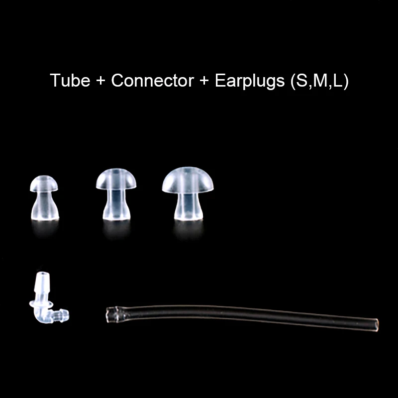 Слуховой аппарат, затычки для наушников, куполообразные наушники с звуковой трубкой, 1 трубка + 3 купола (L M S), слуховые аппараты, аксессуары, з...