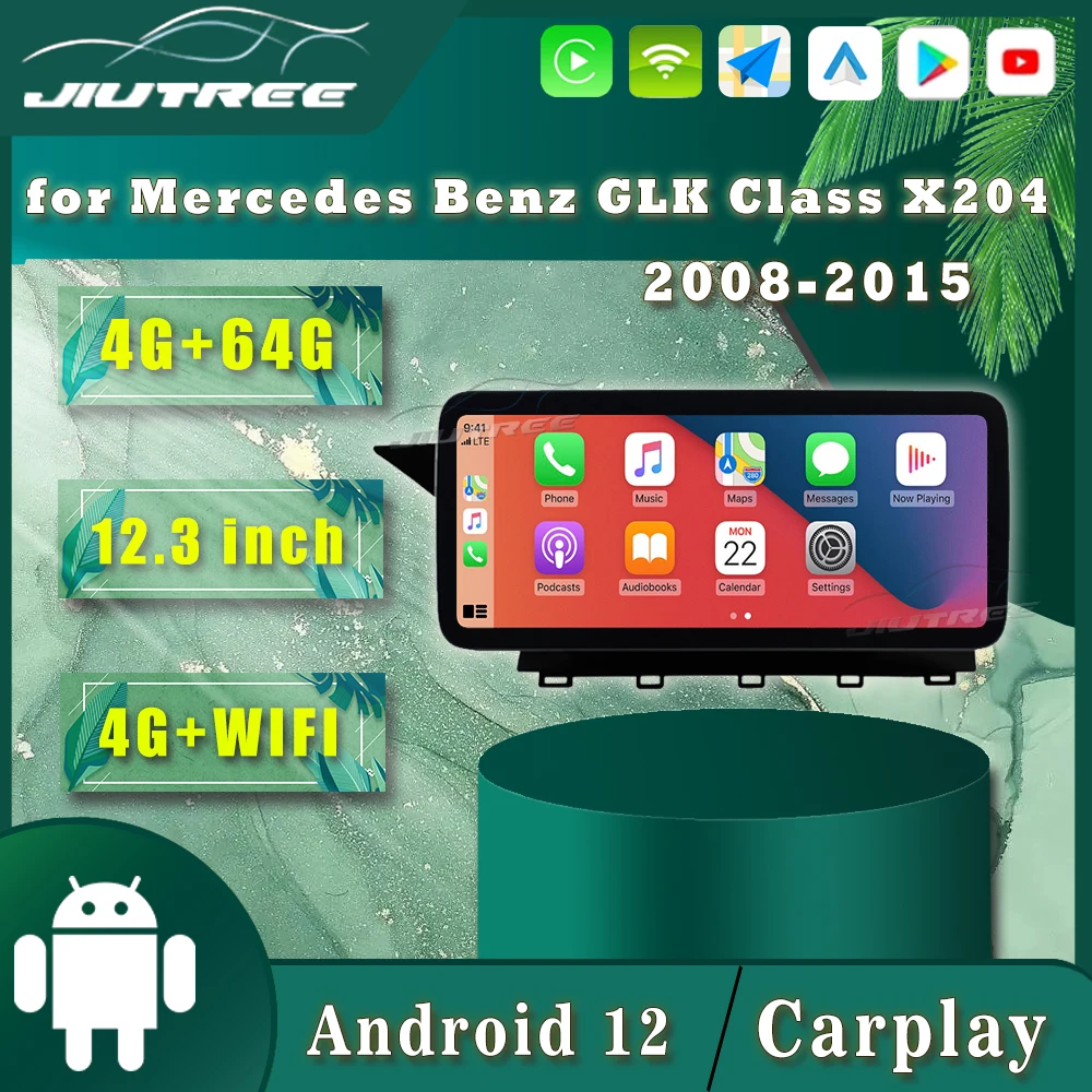 

Автомобильный радиоприемник Android12 для Mercedes Benz GLK X204 2008-2015, мультимедийный плеер Carplay, автомобильный стерео экран, GPS-навигация, головное устройство