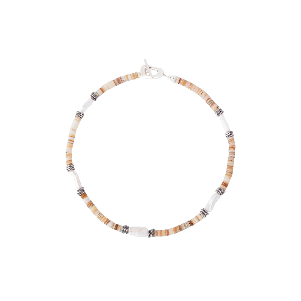 AB/925 стерлингового серебра ручной работы из натуральной ракушки жемчуг в стиле