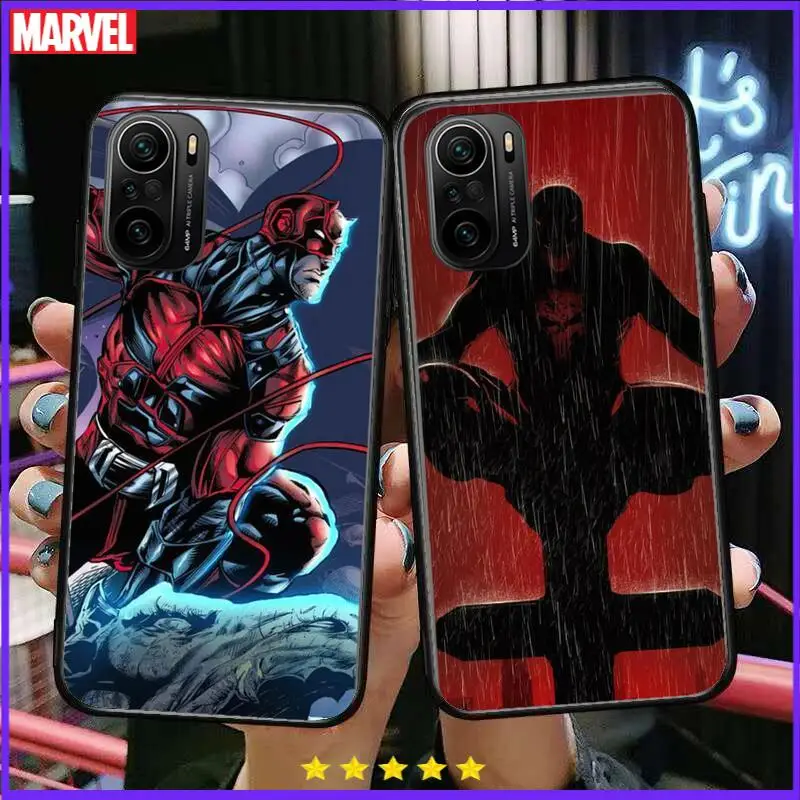 Чехол для телефона Daredevil Marvel xiaomi redmi POCO F1 F2 F3 X3 Pro M3 9C 10T Lite NFC черный силиконовый