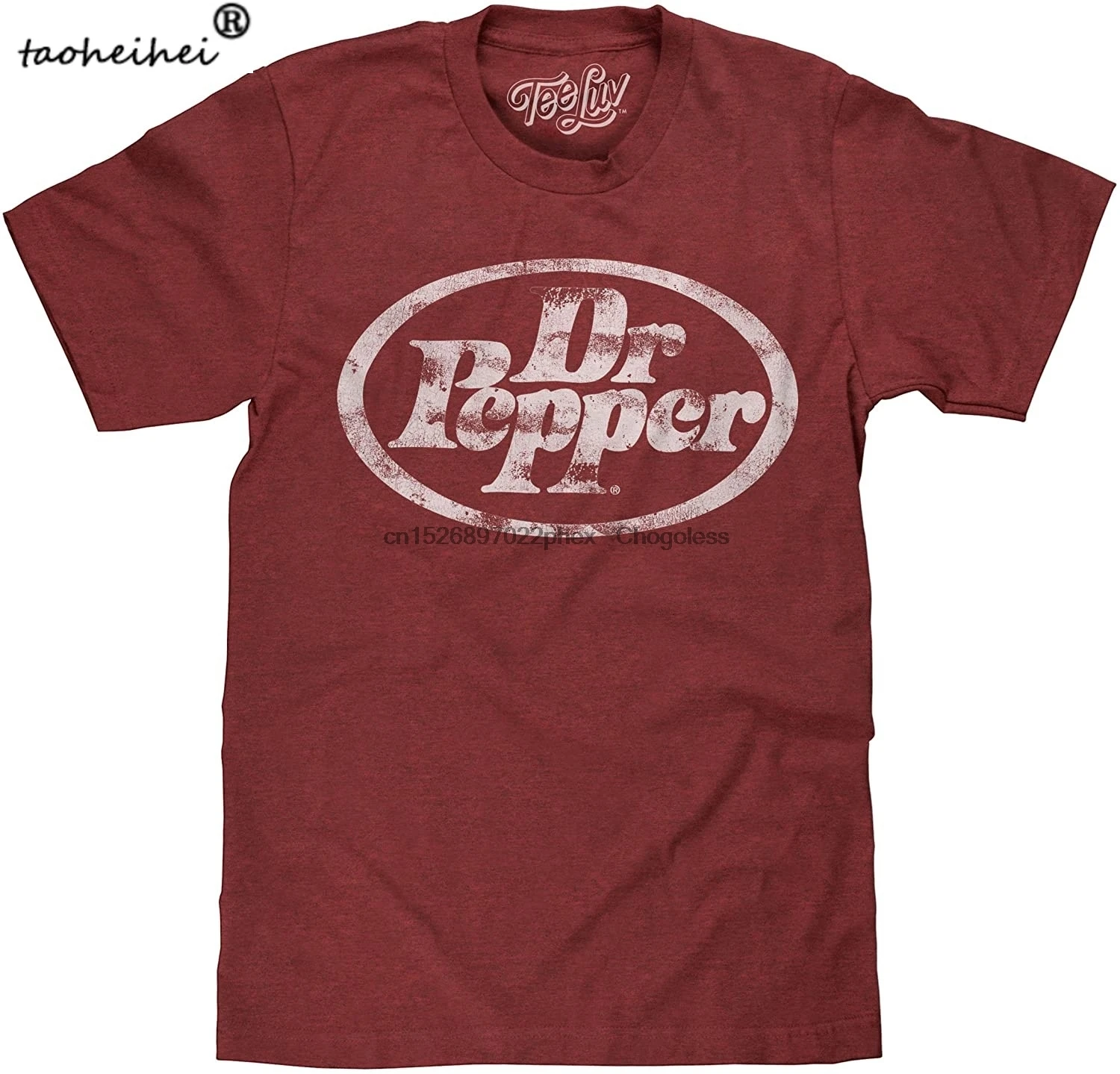 Лицензионная футболка Luv Dr Pepper с графическим рисунком потертая логотипом |
