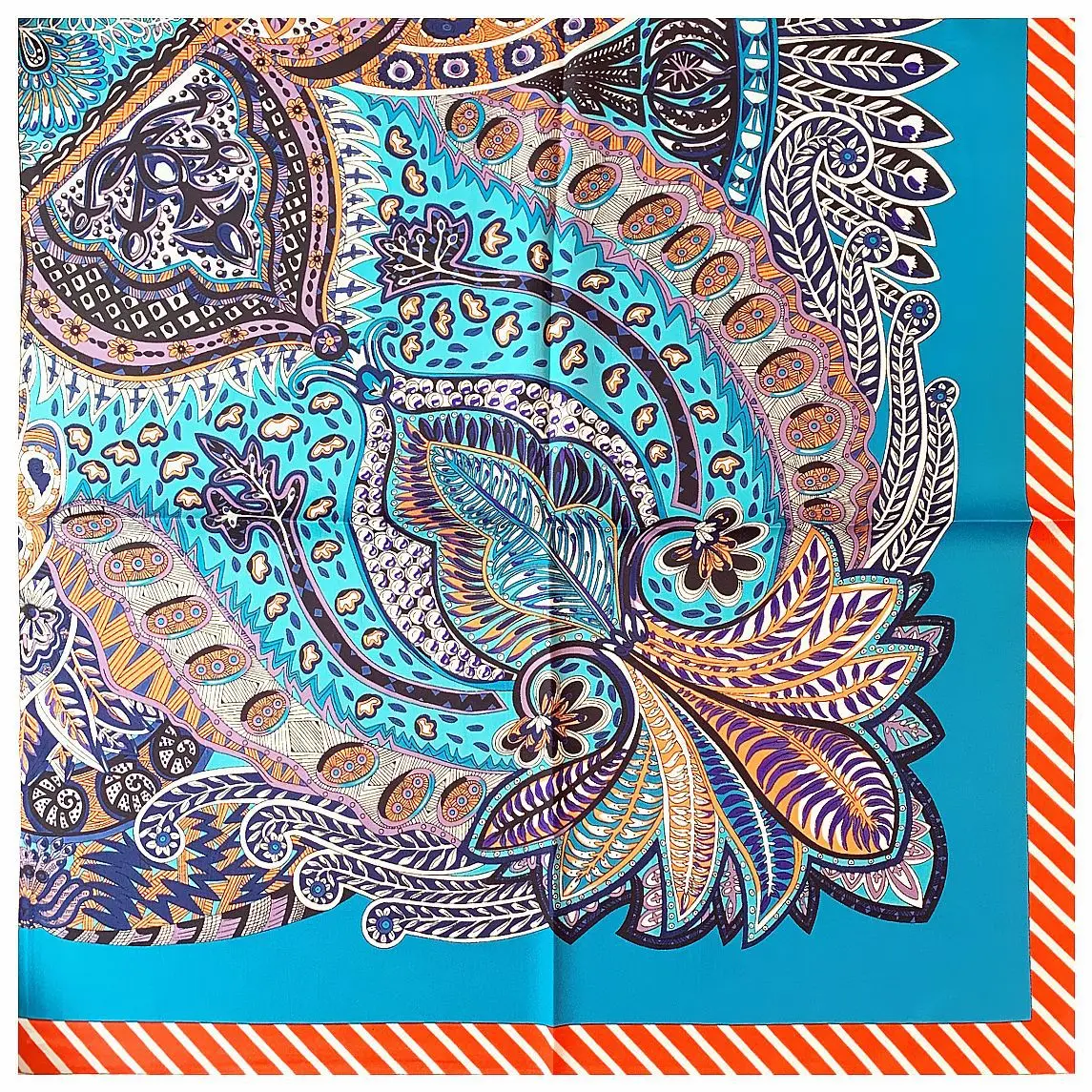 

Square Silk Scarf Women Hijab Scarves Fashion Paisley Bandana Headband Neckerchief For Ladies 53cm Luxury Brand Versatile