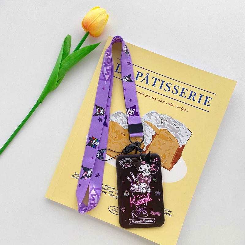 Коллекция 2024 года чехол для карты Sanrio модель Kuromi Id милый мультяшный значок фото