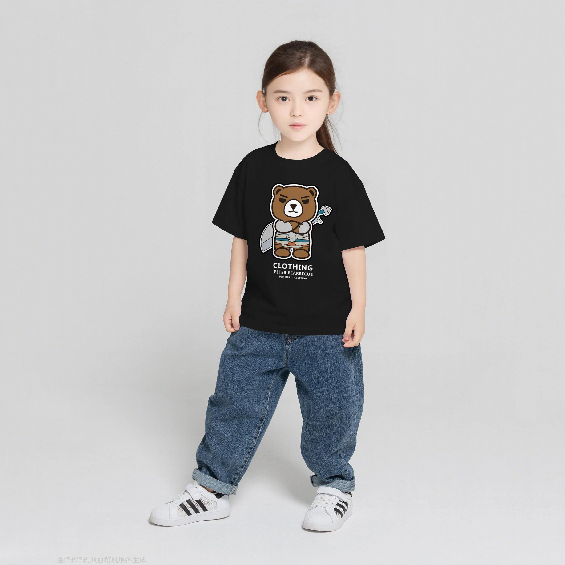 

Cotton Summer New 2022 Boys And Girls Cartoon Short-Sleeved Tops Children's Clothing