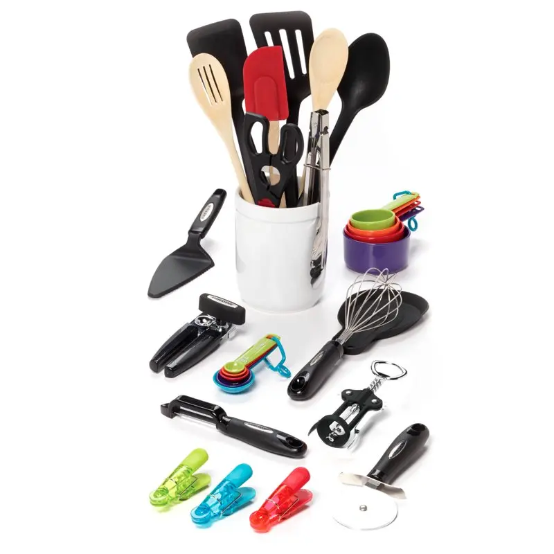 

28-piece Kitchen Utensil & Gadget Set in Assorted Colors Professional Home Kitchenware Cookware