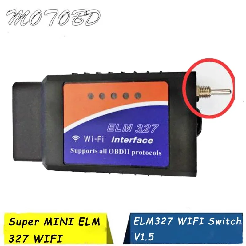

TOP ELM 327 V1.5 WIFI OBD 2 ELM327 Переключатель для Ford Forscan ELMconfig Сканер кодов PIC18F25K80 и чип CH340 HS CAN MS CAN