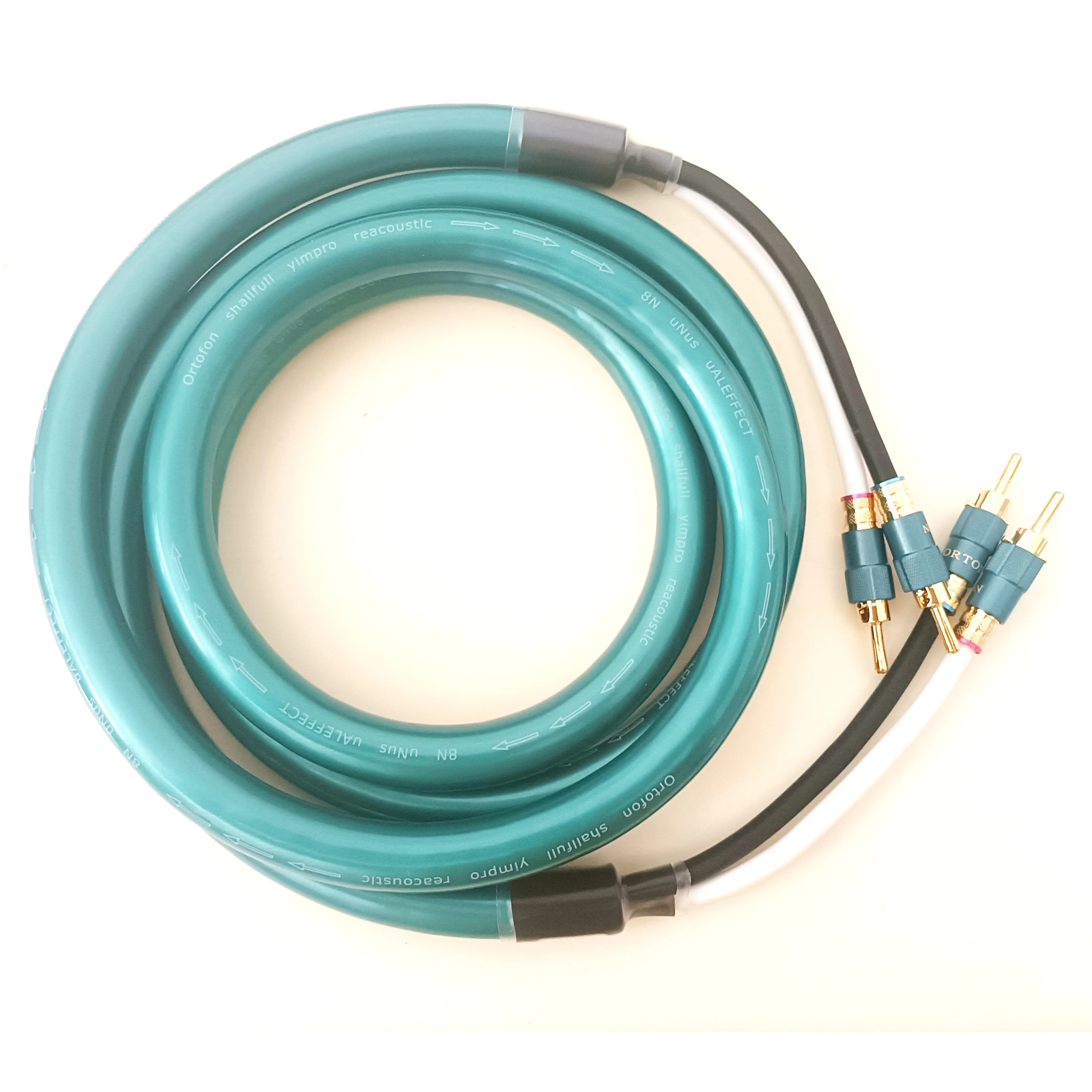 

Hi-End Ortofon Speaker Cable Ortofo Gold Plated Banana To Banana Plug Hifi AMP CD Player Audio Speaker Interconnect Cables