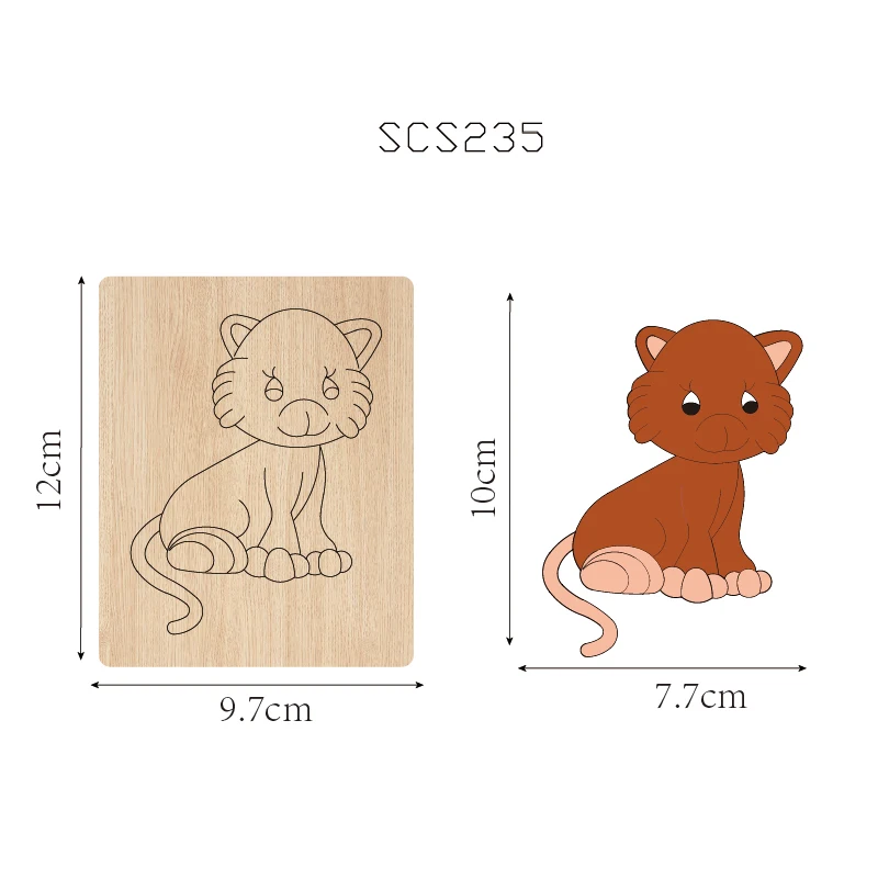 SCS235 Инструмент для автомобильного телефона Cat Деревянный режущий нож