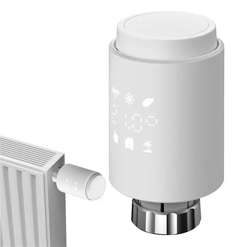 

Smart Radiator Thermostat Straight Through Valve Actuator Programmable WLAN Expandable Radiator Thermostat Valve Easy