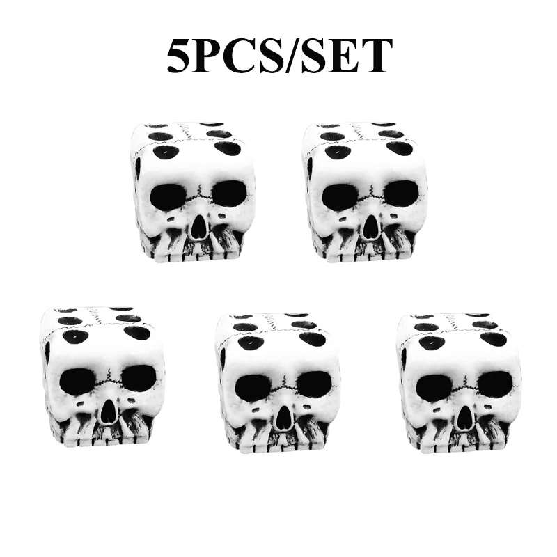 

Funny Party Role Sided 5pcs/set Dice Dice Creative Novelty Halloween Board Dice Dice Pub Playing Club 6 Skull Skeleton Game