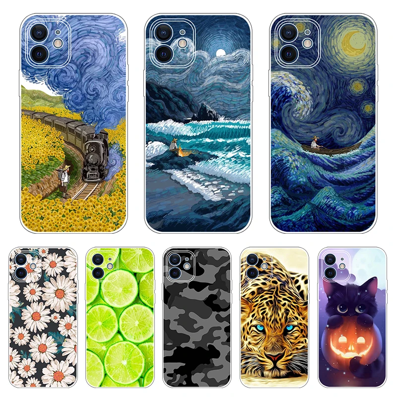 

Silicone Phone Cases for iPhone 12 Case for iPhone 12promax Cover Soft Print Cartoon Tpu Back Cover for Iphone 12 pro Pop Shell