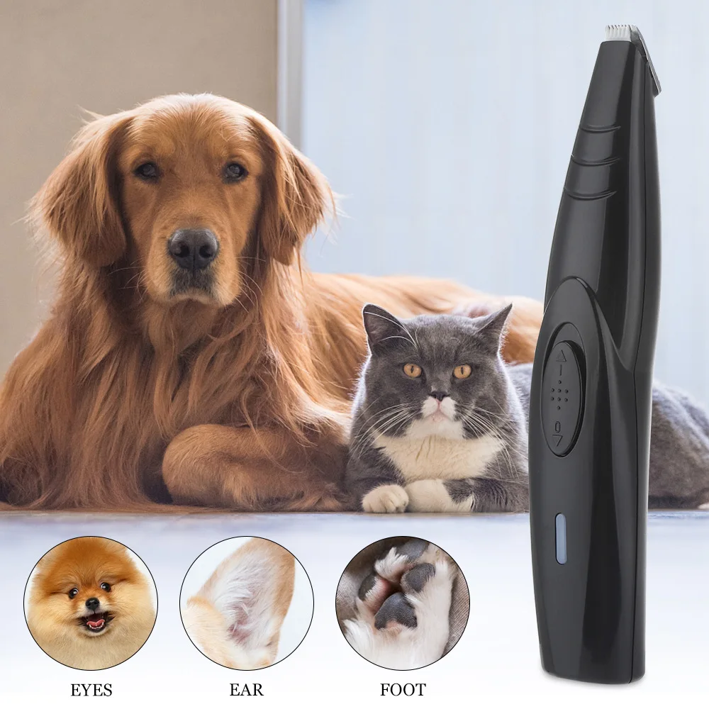 

Dog Clippers Professional Pet Foot Hair Trimmer Cat Grooming Hairdresser Shear Butt Ear Eyes Hair Cutter Machine Remover Low