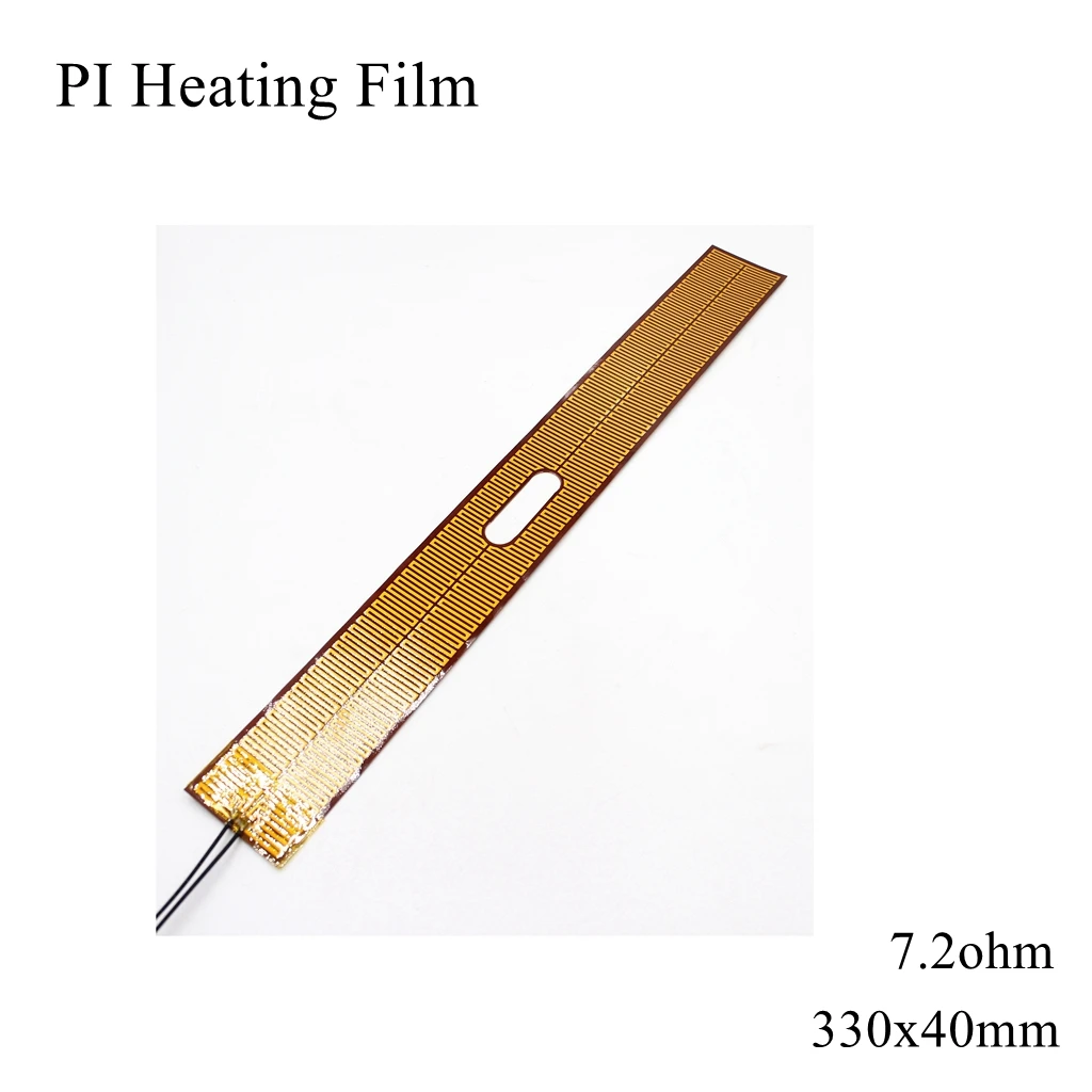 

330x40mm 5V 12V 24V 110V 220V PI Heating Film Polyimide Adhesive Electric Heater Plate Panel Pad Mat Fuel Foil Oil Engine Tank