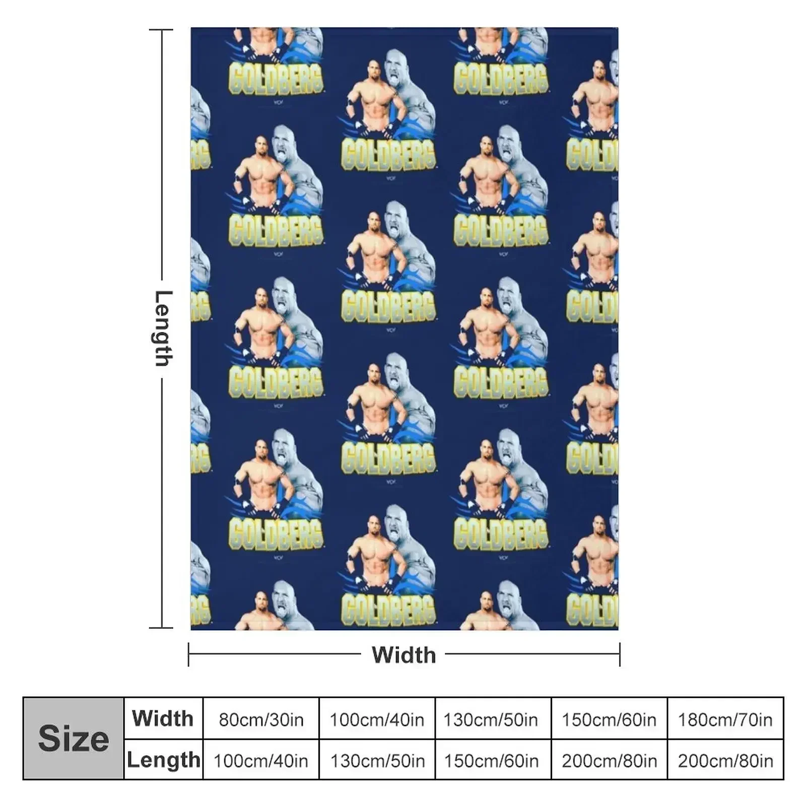 Классическое одеяло Goldberg World Championship Wrestling 1998 фланелевое дизайнерское для малышей