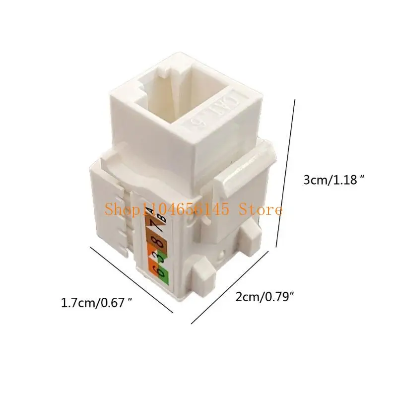 652F Cat6 RJ45 Разъем Keystone Разъем модуля Сетевой переходник Ethernet (art.: 3920d830eee66) - 3920d830eee66