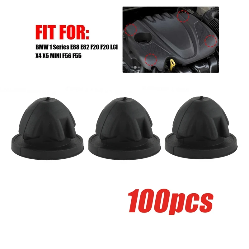 100 шт. резиновое Крепление на крышку двигателя автомобиля втулка ограничитель