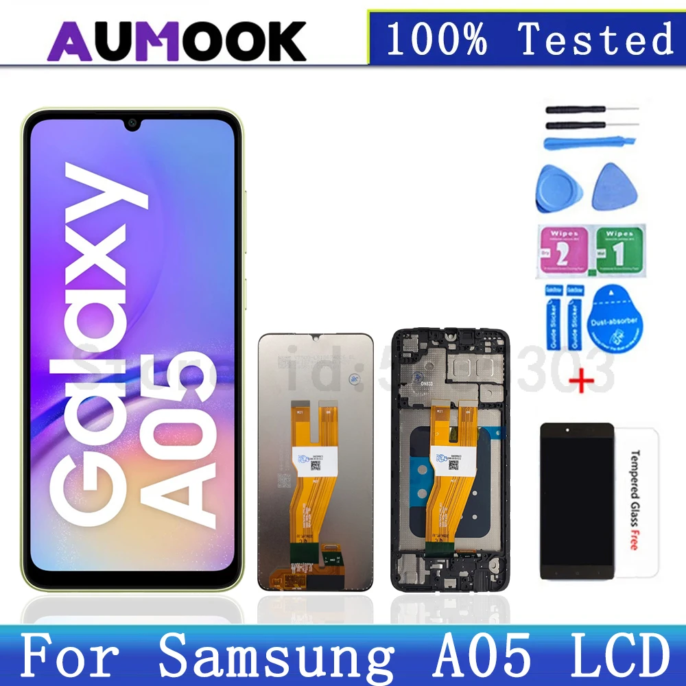 6 7 &quotНовый протестированный ЖК-дисплей для Samsung A05 дисплей SM-A055F сенсорный экран