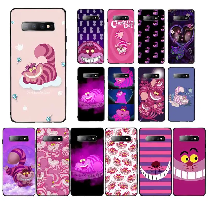 

Disney Cheshire Cat Alice in Wonderland Phone Case for Samsung S10 21 20 9 8 plus lite S20 UlTRA 7edge