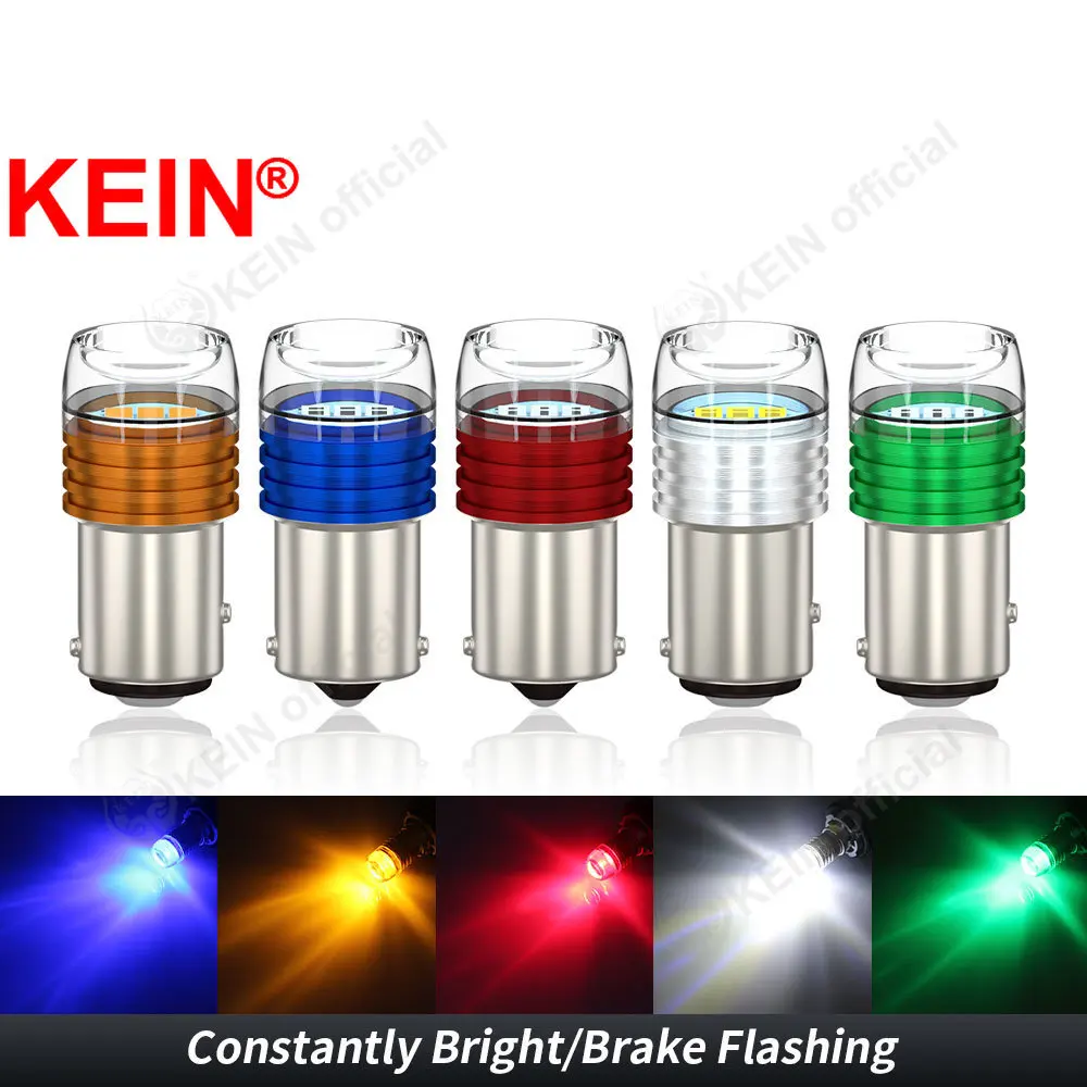 KEIN 1x стробоскоп P21W 1156 1157 BA15S BAY15D P21/5W 5630 Flash R5W R10W Автомобильная светодиодная лампа S25 Индикатор тормоза Лампа обратного хода