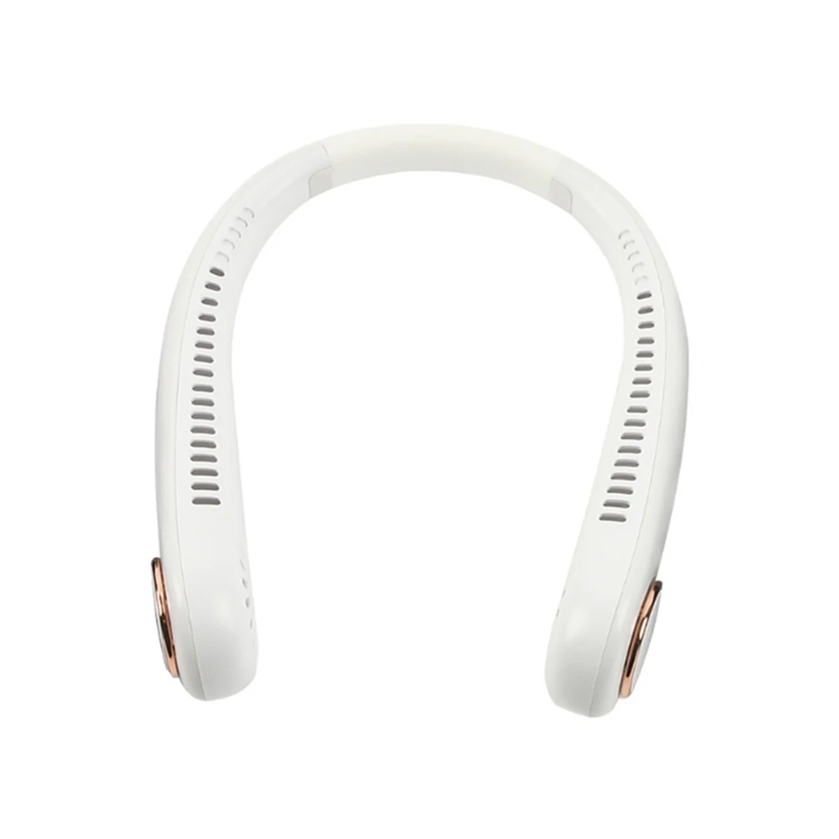 

Персональные шейные вентиляторы, 3-уровневый портативный шейный вентилятор, USB Перезаряжаемый шейный вентилятор без лопасти, белый