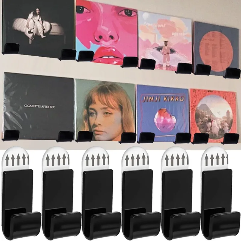 5/30 шт. самоклеящийся держатель для пластинок настенное крепление акриловый