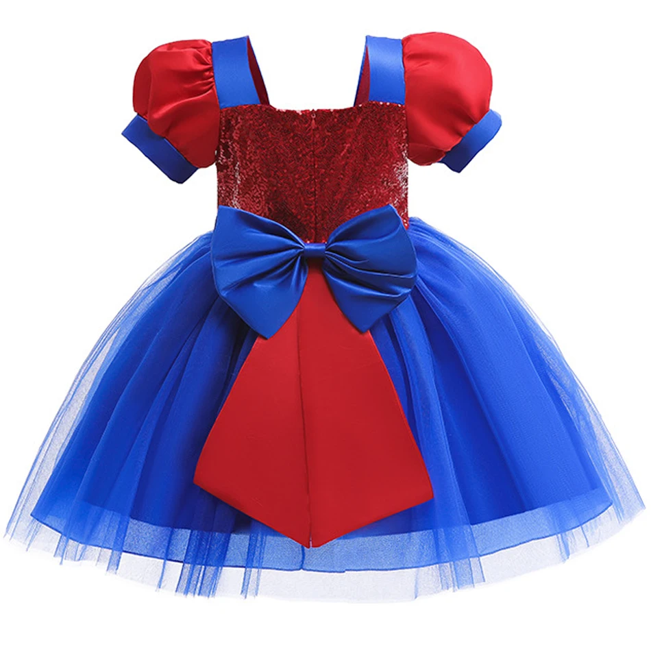 Платье принцессы для косплея Человек-паук подарок на день рождения маленьких