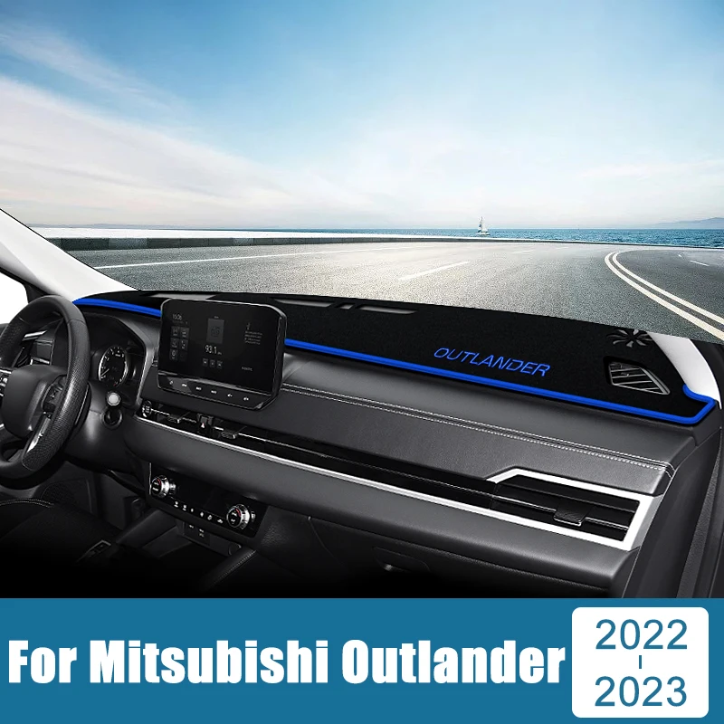 

For Mitsubishi Outlander 4 GM GN PHEV 2022 2023 2024 Car Dashboard Covers Avoid Light Pad Sun Shade Anti-UV Carpets Non-Slip Mat