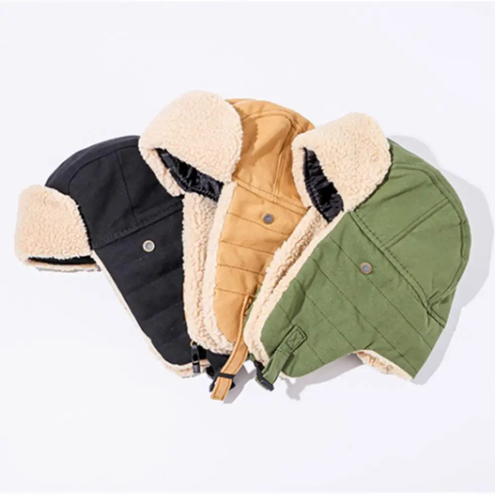 

Флисовая Шапка удобная для ношения Русская Шапка уличная Русская Шапка с ушами