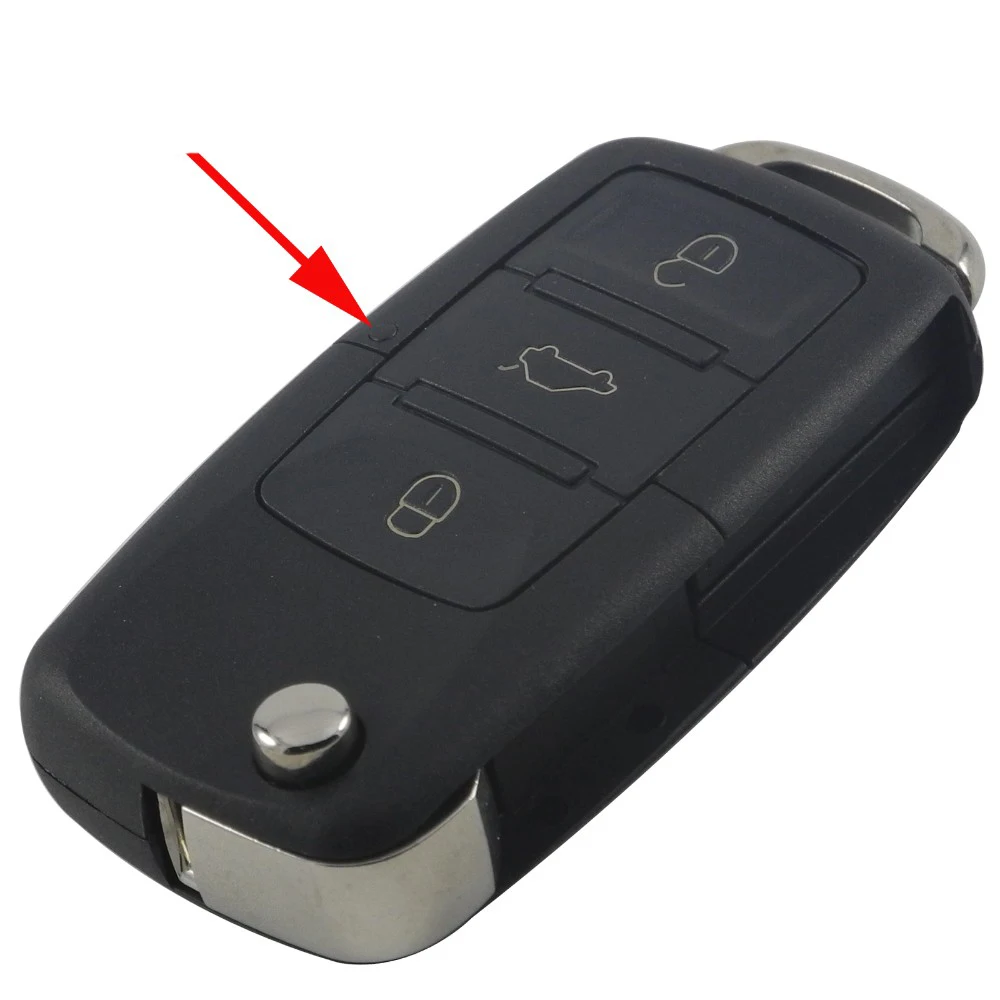 

jingyuqin 3 кнопки дистанционного ключа автомобиля сальто Складной ключ Shell чехол для Volkswagen Vw Jetta Golf Passat Beetle Skoda Seat Polo B5