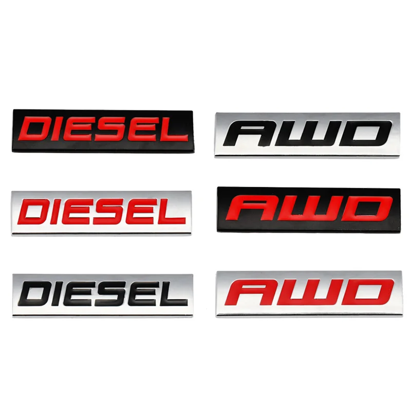 Автомобильная наклейка GT AWD Hybrid Diesel SS Turbo логотип эмблема значок для Audi Volvo Mazda