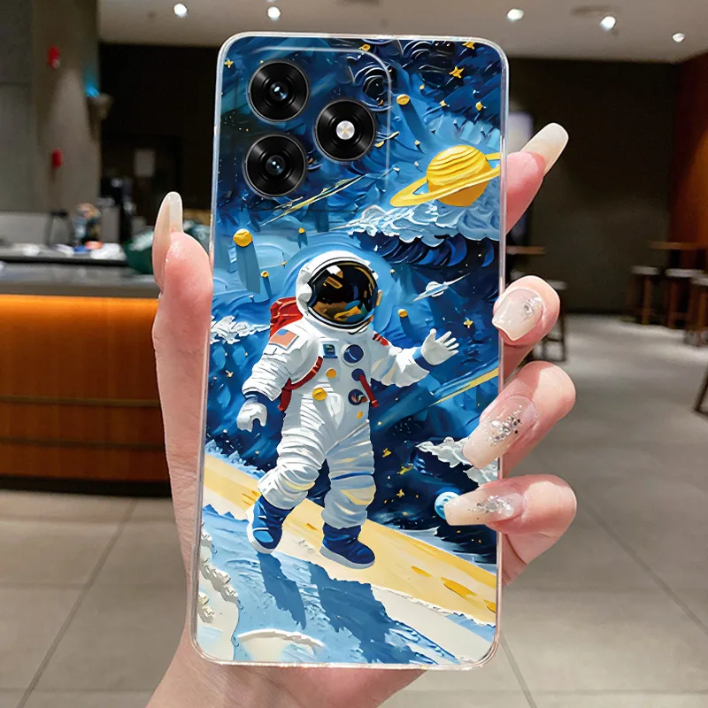 Чехол для Honor X5c, чехол Honor X5c Plus NLA-LX1 LX2P, эстетичный модный мягкий силиконовый чехол с милым котом, прозрачный чехол для телефона (art.: 3920d348f660c) - 3920d348f660c