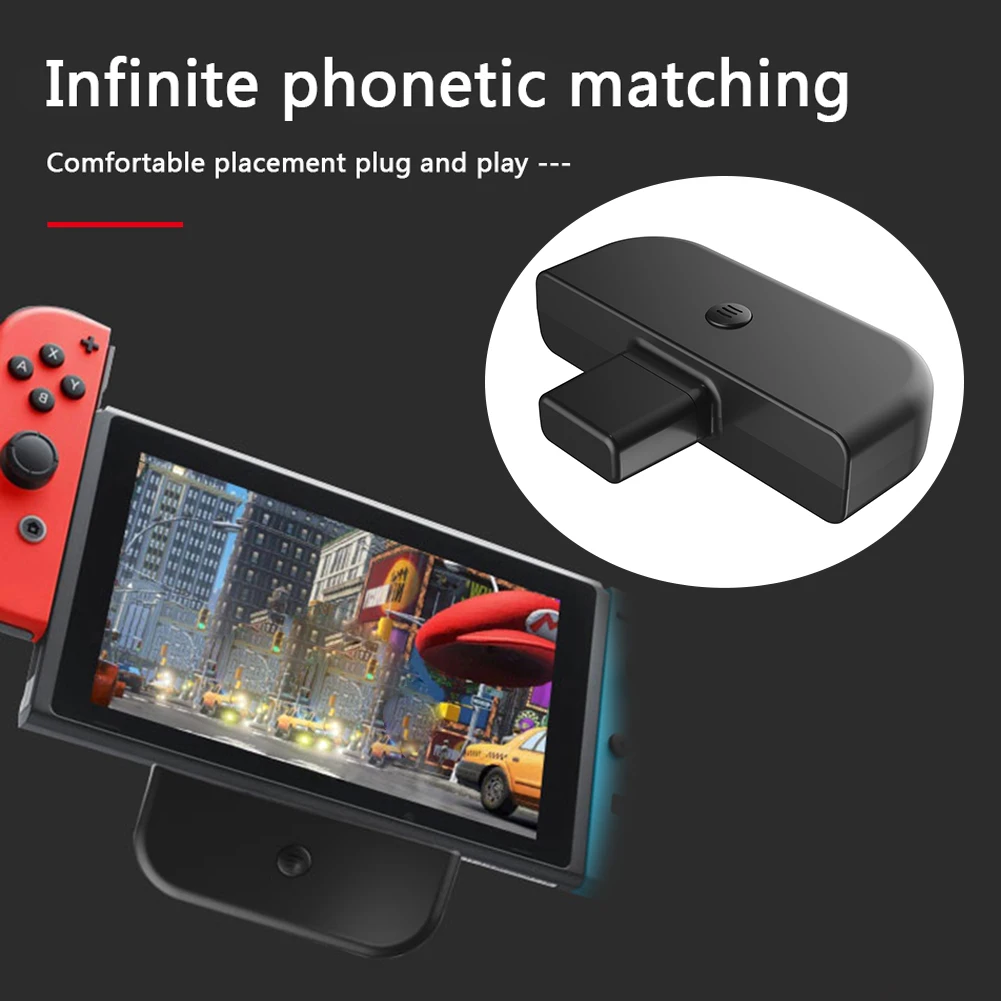 

USB Type C Bluetooth-compatible Audio Transmitter Office Caring Small Computer Supplies for Nintendo Switch NS Lite Accessories