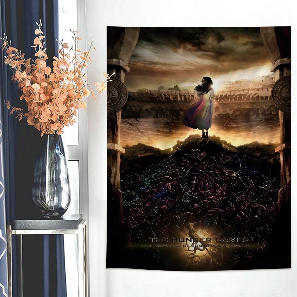 Hunger Games Ballad Songbirds Snake Cartoon Tapestry For Living Room Home Dorm Decor INS
