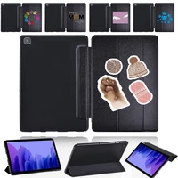 tablet case for samsung galaxy tab a 10 1 2019 t510 t515galaxy tab a7 10 4 2020 t500 t505 footprints series leather stand cover