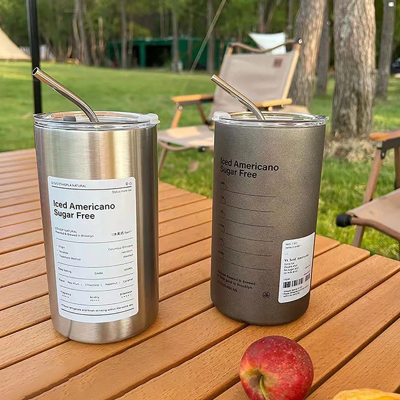 Портативная Кофейная Чашка 320/600 Мл Термос Из Нержавеющей Стали 304 Изолированная