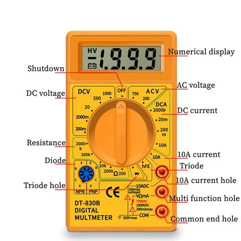 Цифровой мультиметр Dt830b