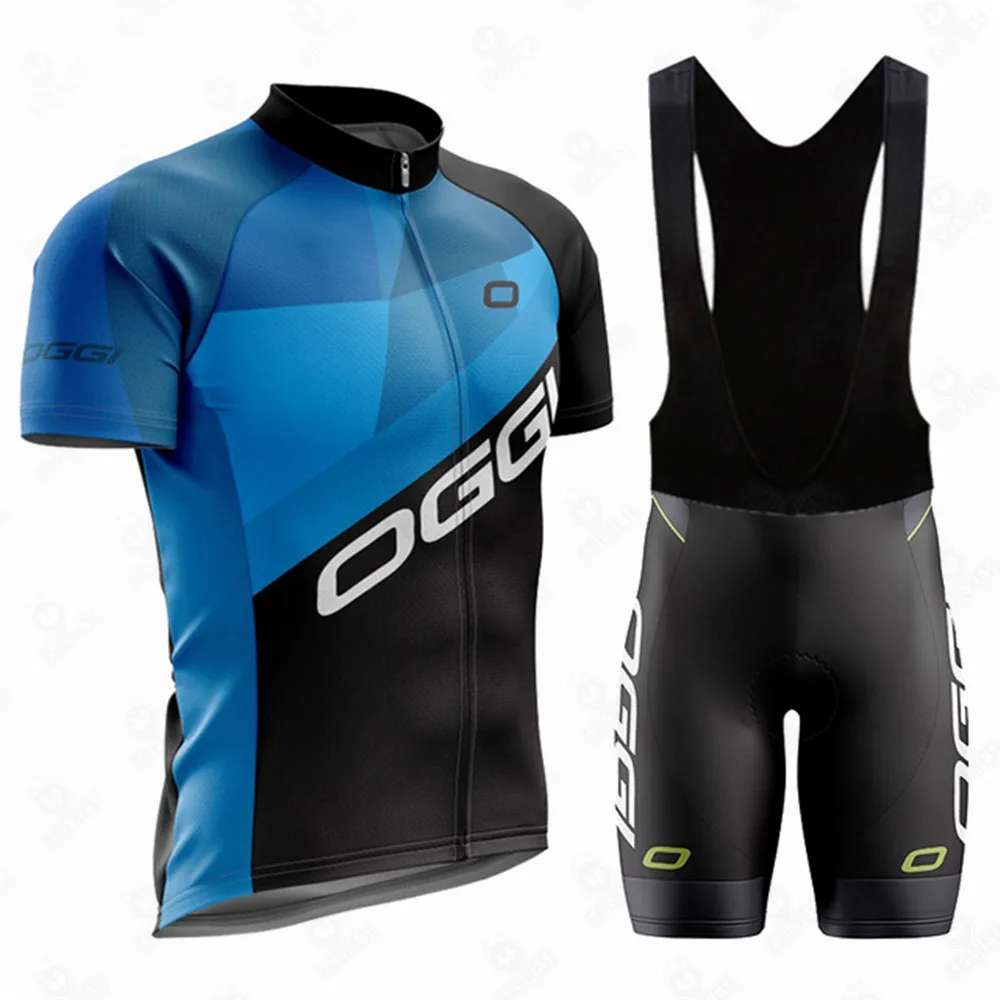 

Oggi Sports Pro Team Cycling Jersey Set Men Summer Bicycle MTB Road Shirt Bib Shorts Suit Ropa Ciclismo Maillot Hombre