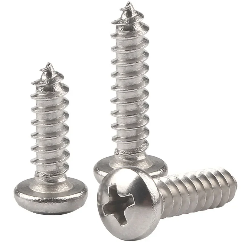 Саморезы из нержавеющей стали 304 крестообразный с круглой головкой диск саморезы